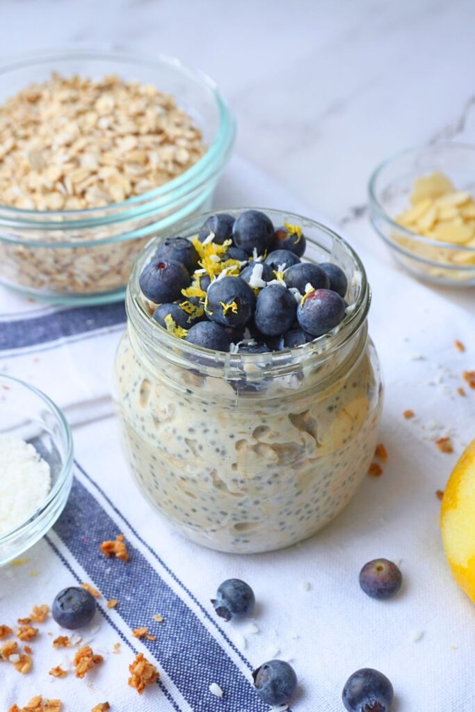 blueberry lemon overnight oats