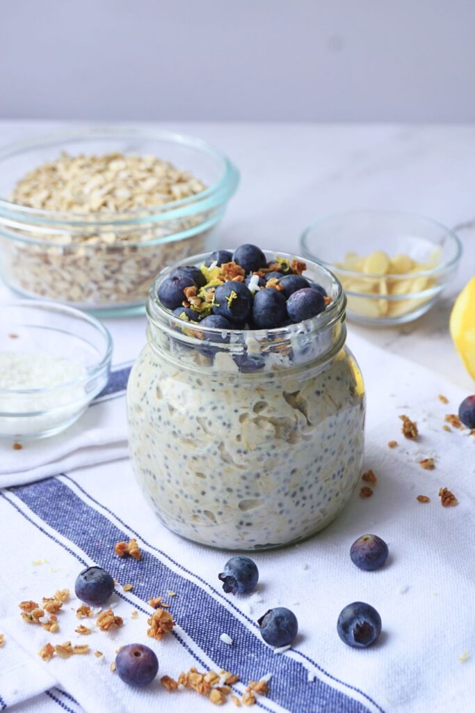 blueberry lemon overnight oats