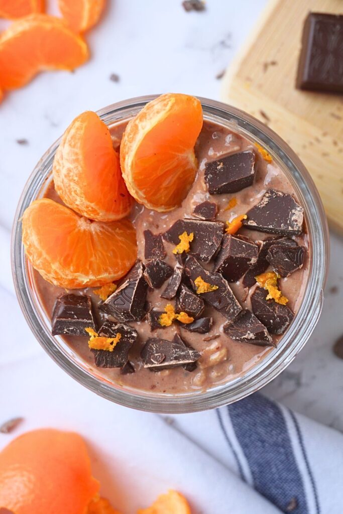 Chocolate orange overnight oats