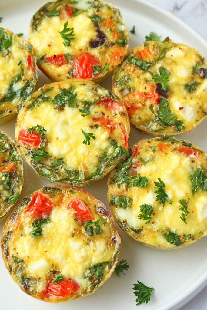 egg muffins greek style recipe