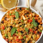moroccan quinoa salad with chickpeas
