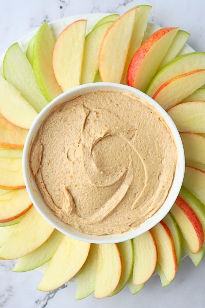 peanut butter yogurt dip for apples