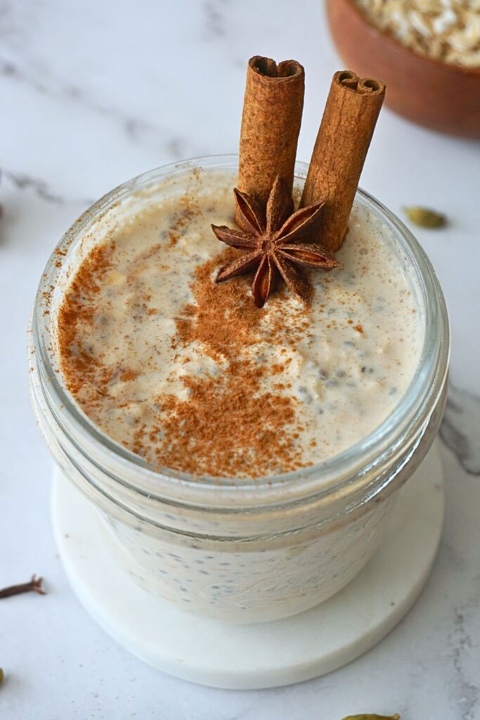 chai latte overnight oats
