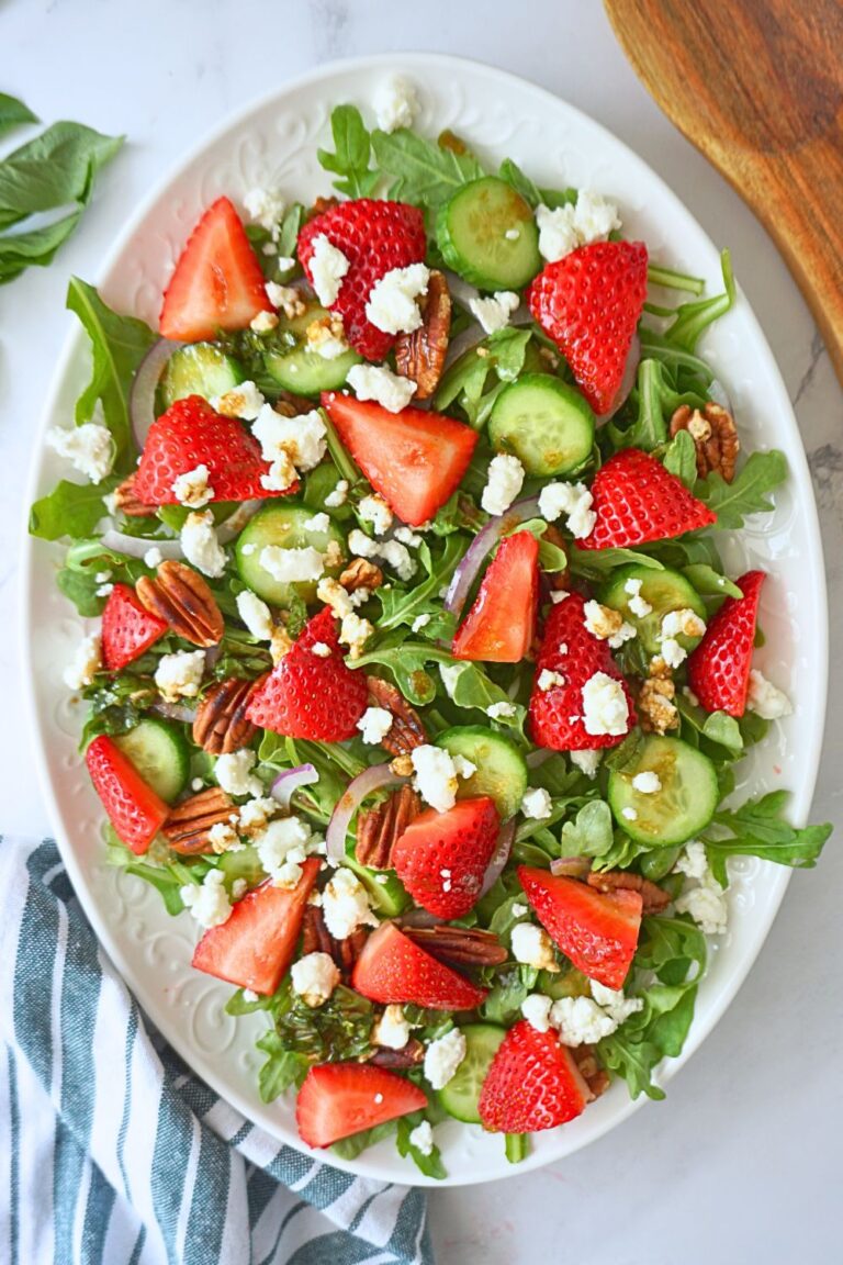 strawberry arugula salad