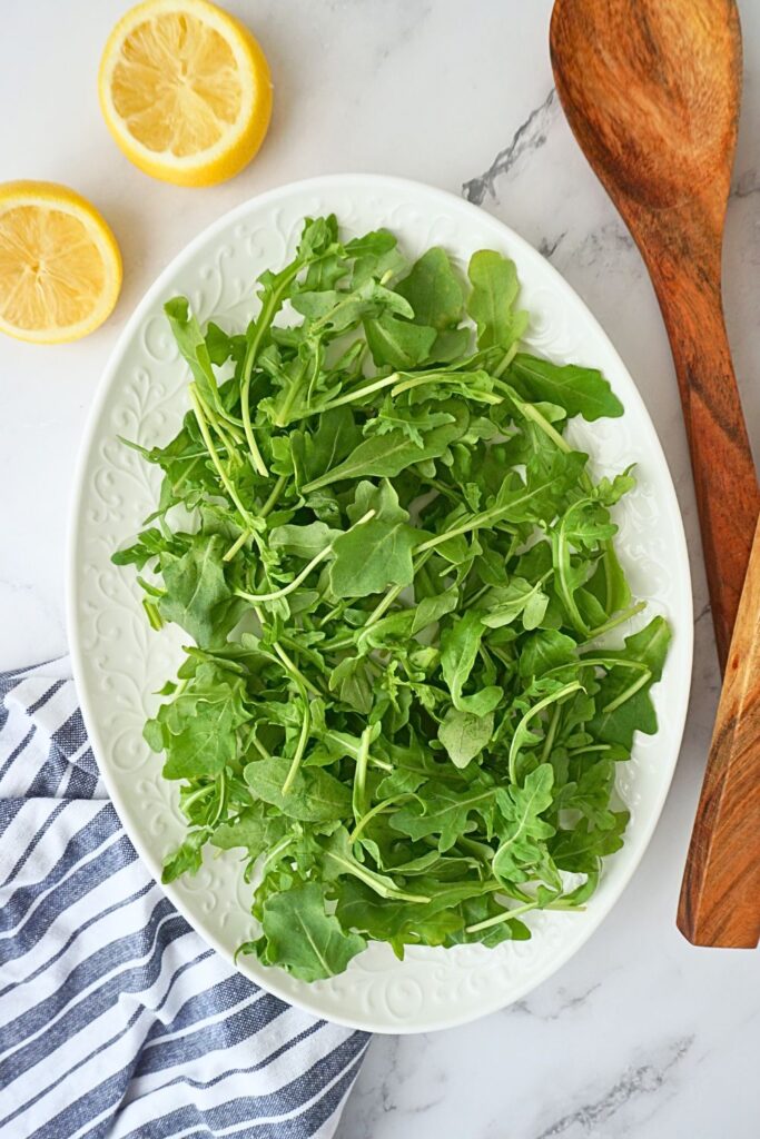 arugula salad with lemon vinaigrette