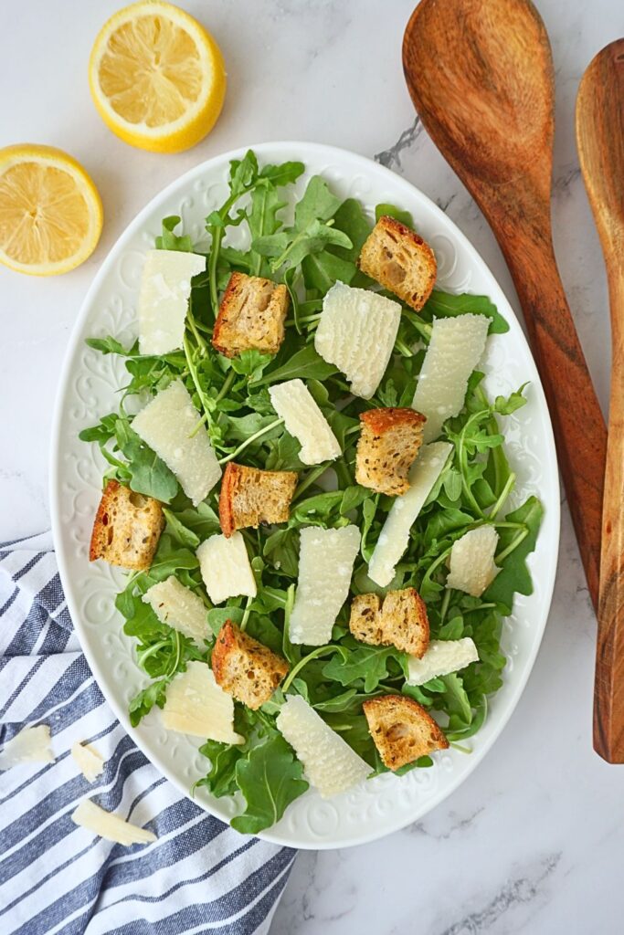 arugula salad with lemon vinaigrette