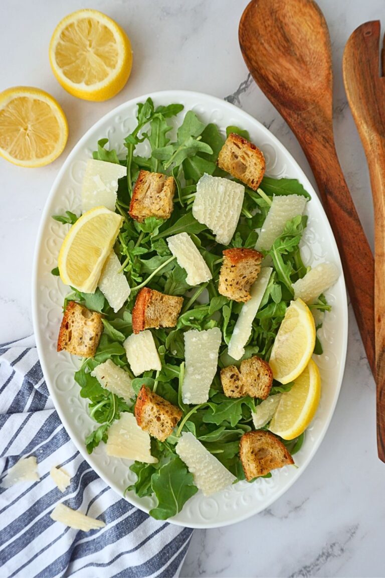 arugula salad with lemon vinaigrette