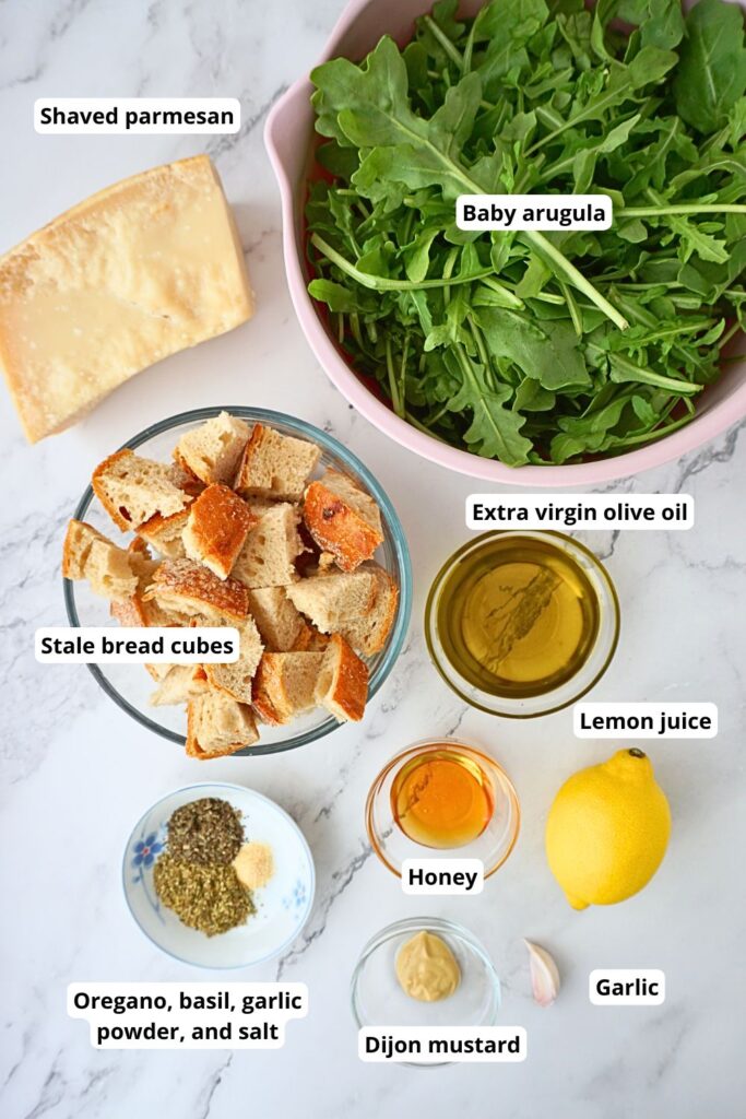 arugula salad with lemon vinaigrette