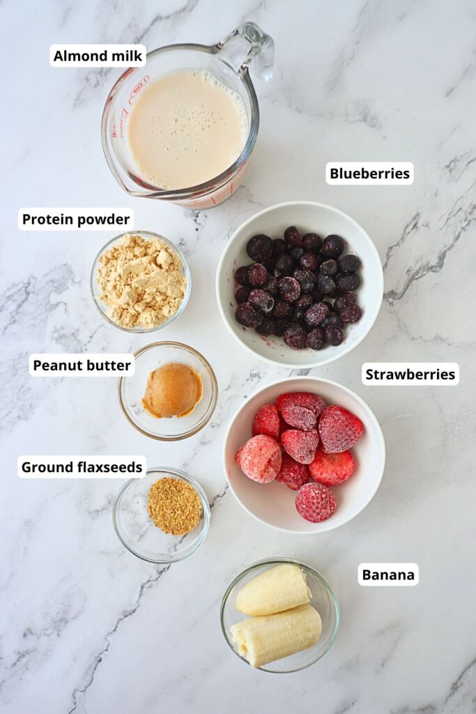peanut butter and jelly smoothie