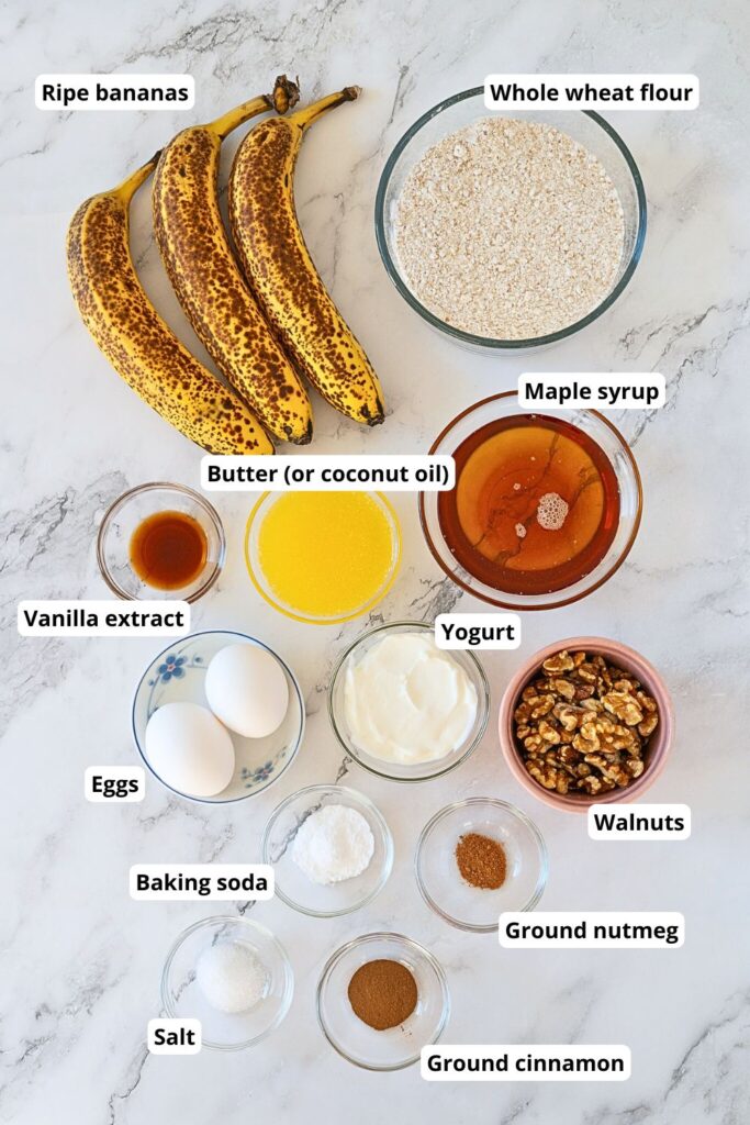 healthy banana bread