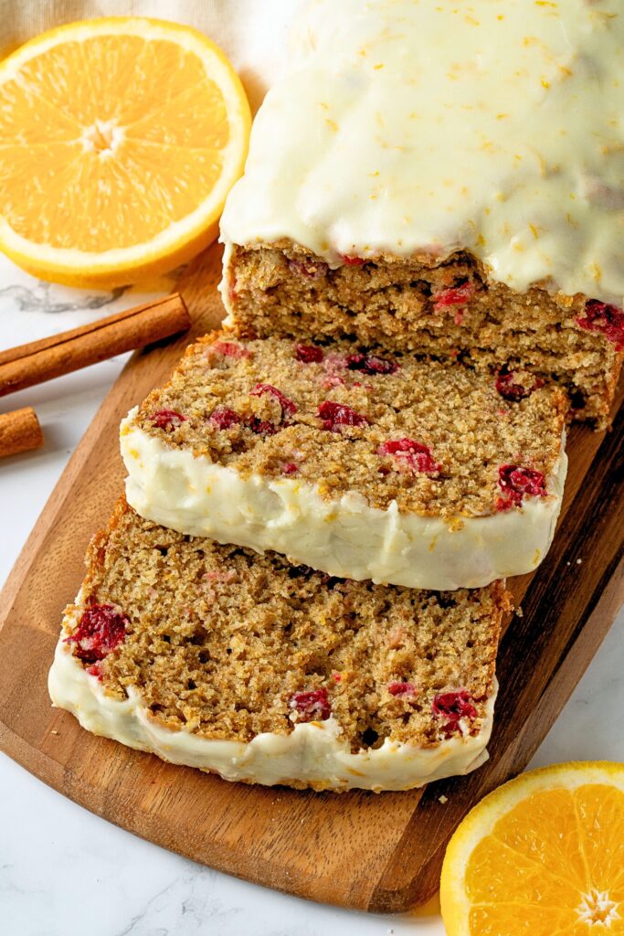 healthy cranberry orange bread