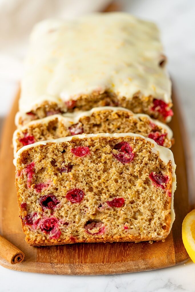 healthy cranberry orange bread