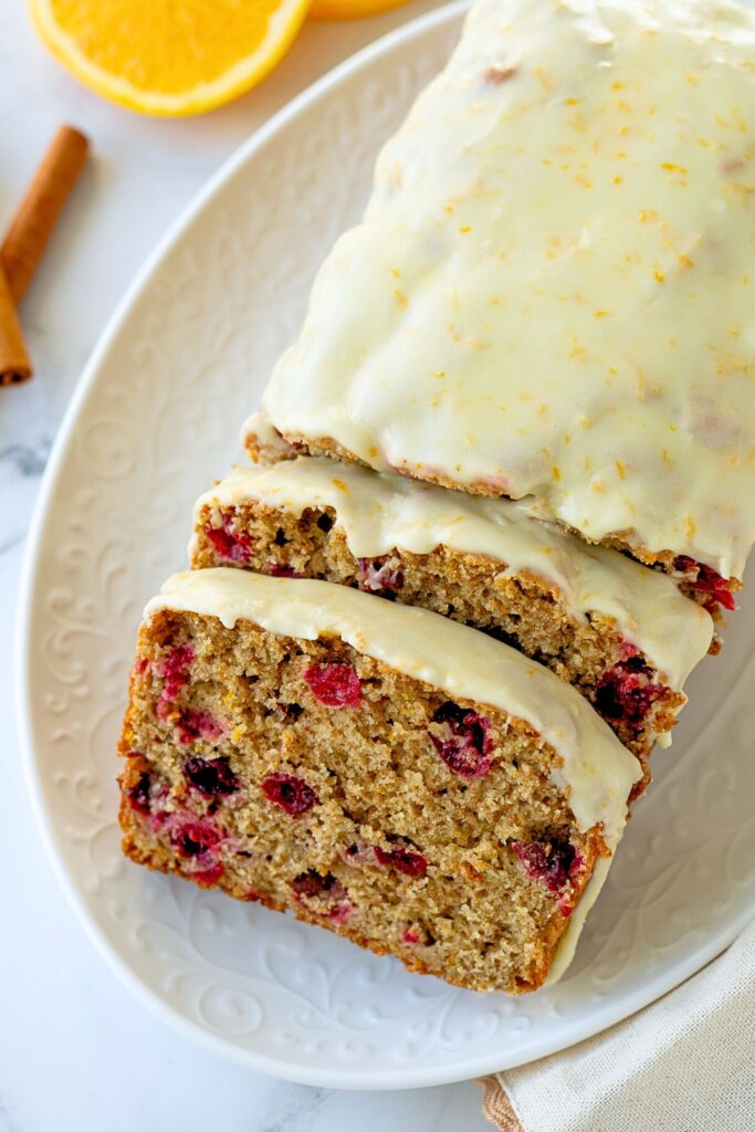 healthy cranberry orange bread