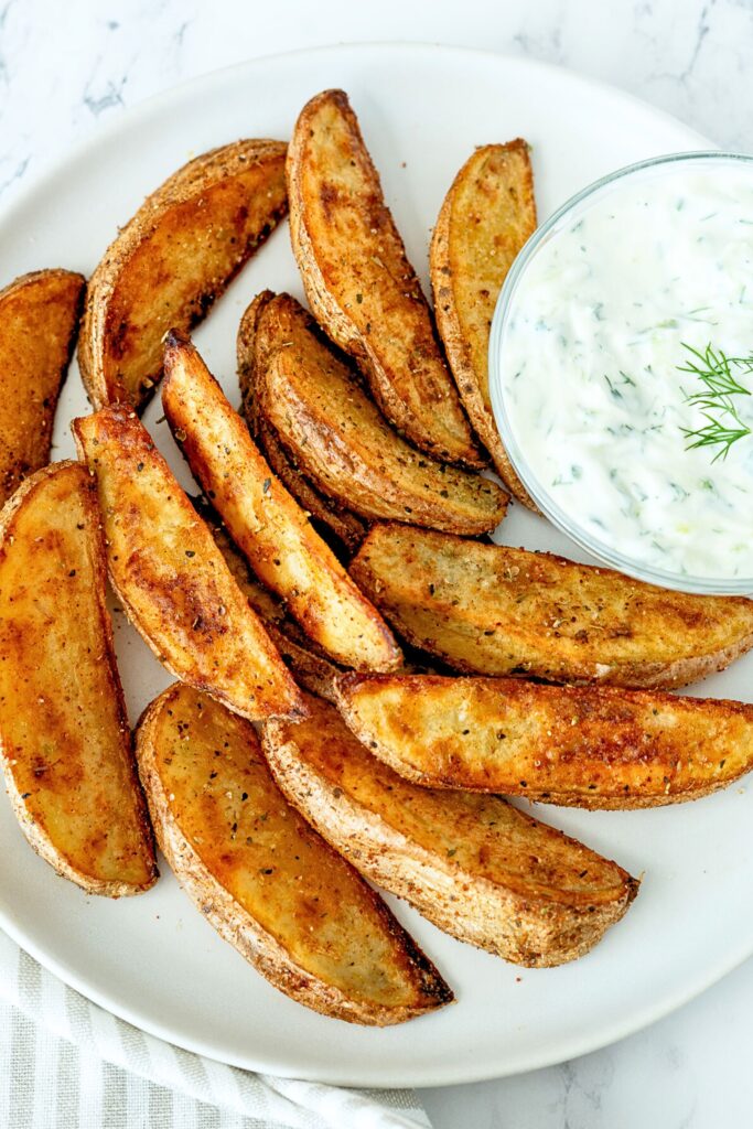 easy baked potato wedges