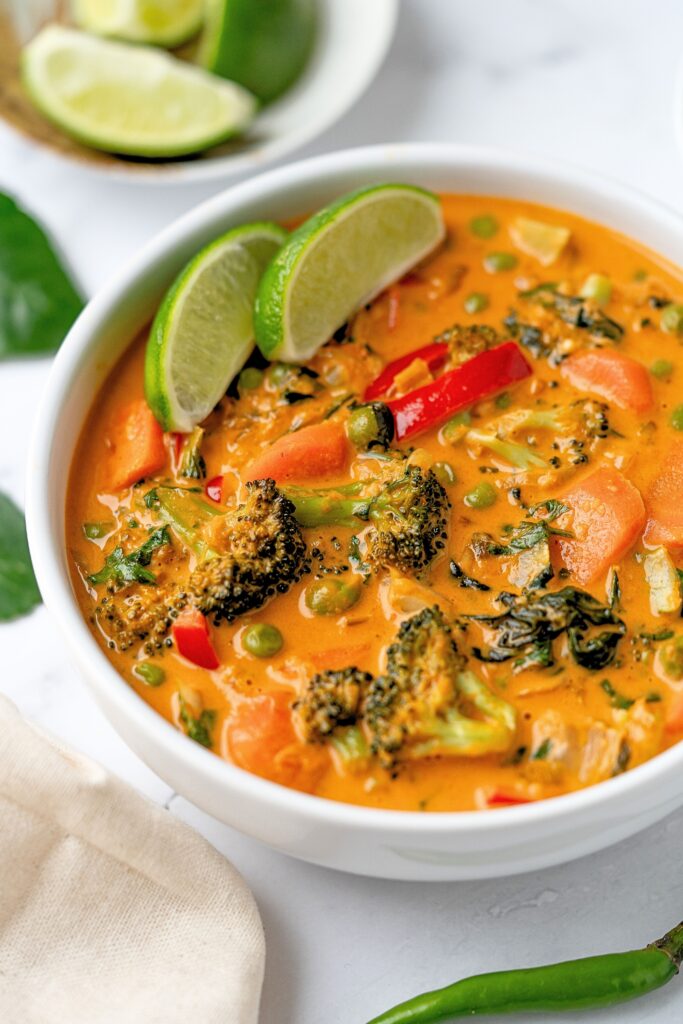 Thai red curry with vegetables