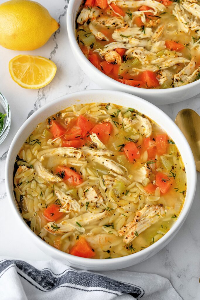lemon chicken orzo soup recipe