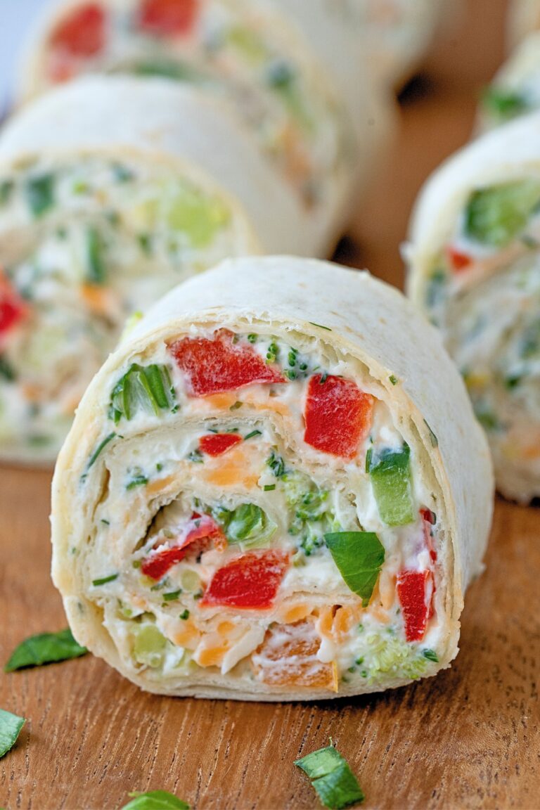 veggie tortilla roll ups pinwheels
