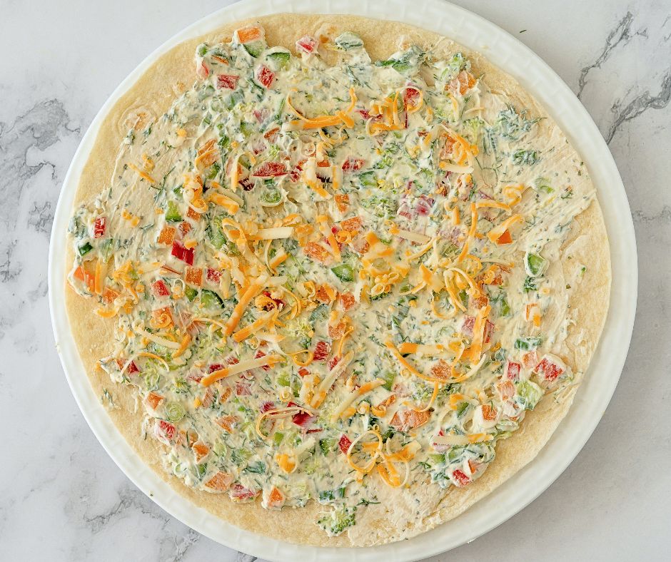 veggie tortilla roll ups pinwheels