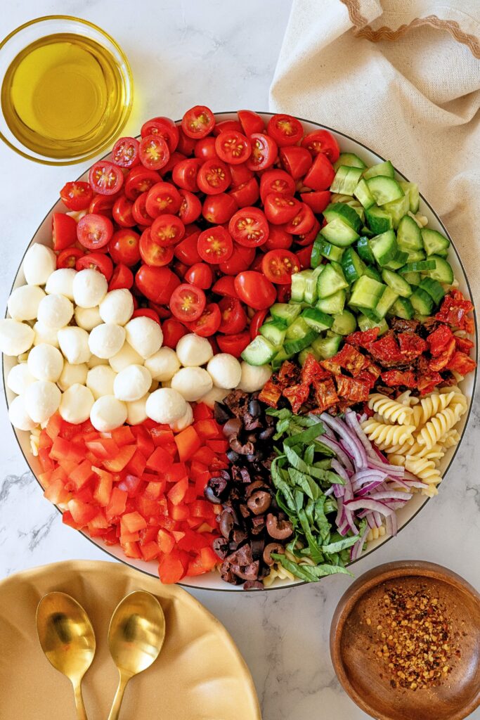 italian pasta salad (vegetarian)