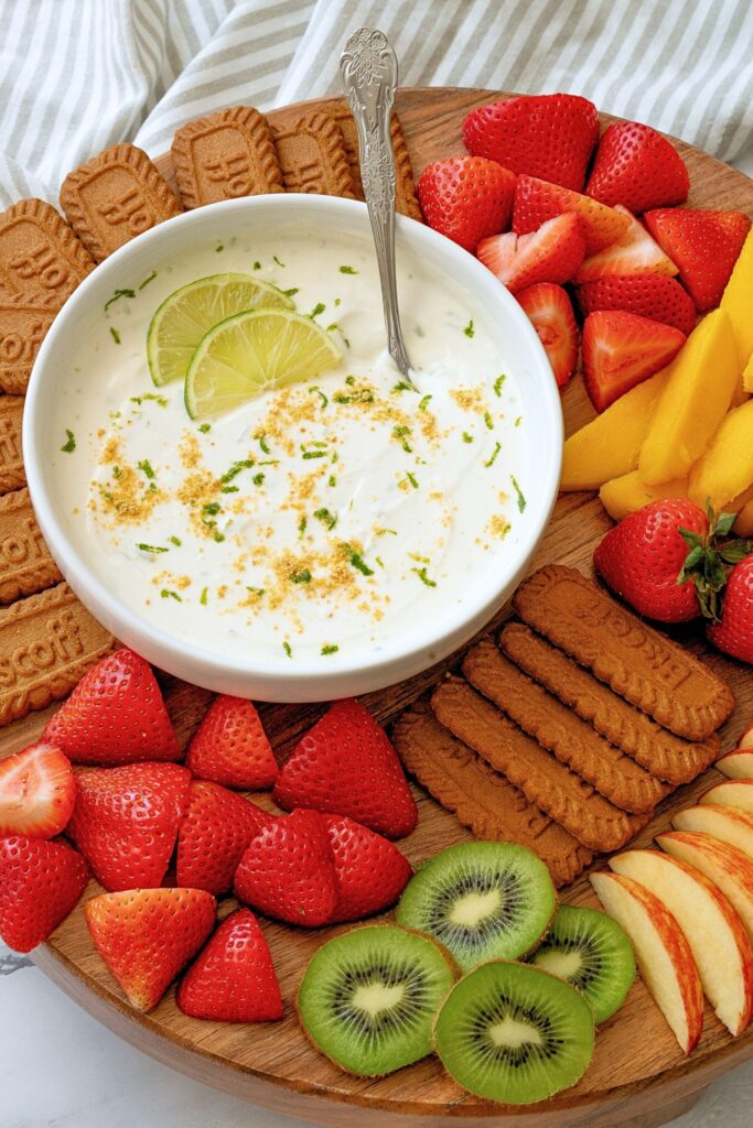 key lime pie dip with yogurt