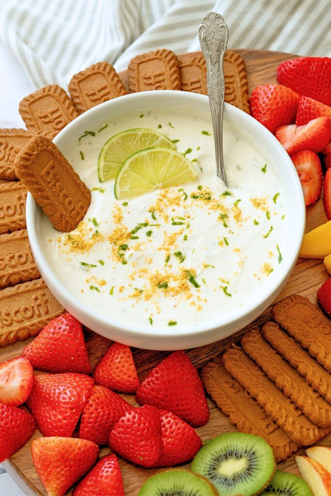 key lime pie dip with yogurt