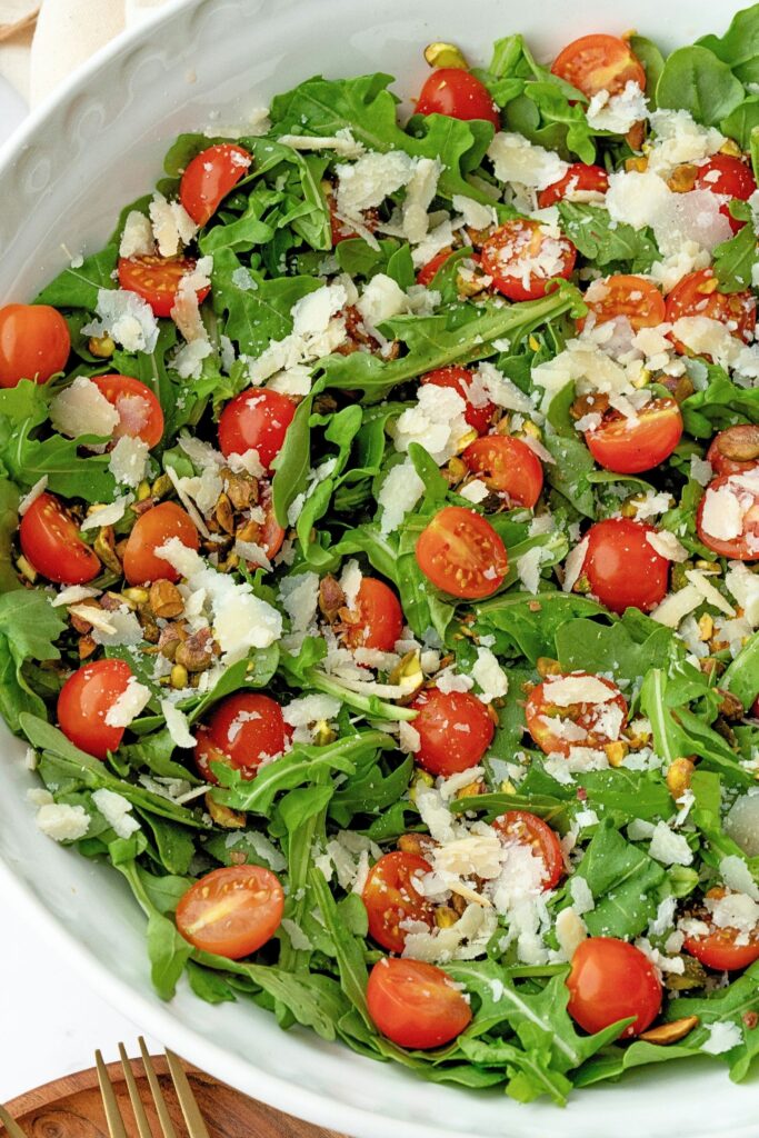 arugula tomato salad lemon vinaigrette