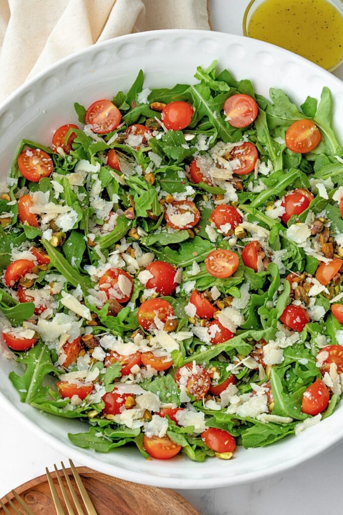 arugula tomato salad lemon vinaigrette
