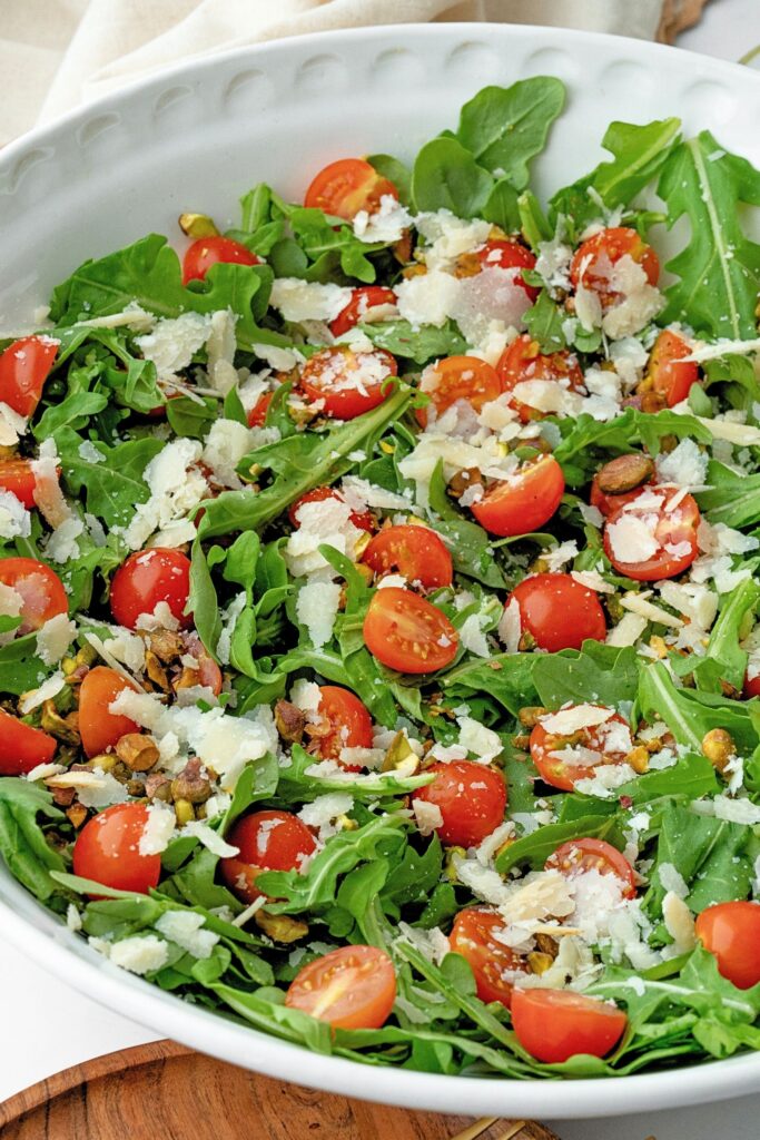 arugula tomato salad lemon vinaigrette