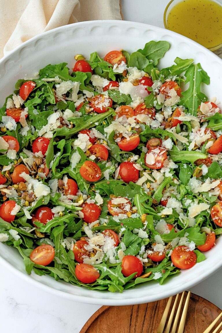 arugula tomato salad lemon vinaigrette