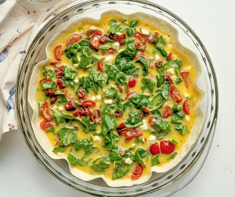 tortilla egg bake with cottage cheese