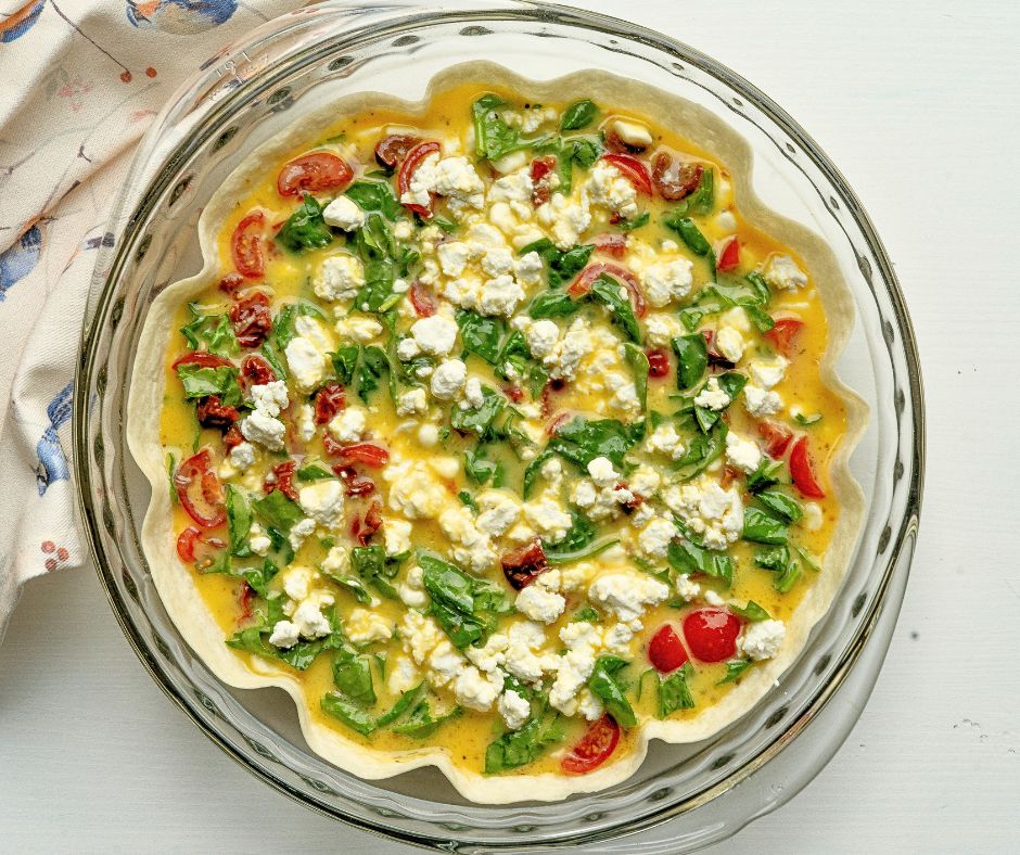 tortilla egg bake with cottage cheese