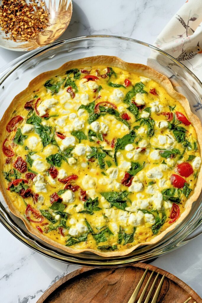 tortilla egg bake with cottage cheese
