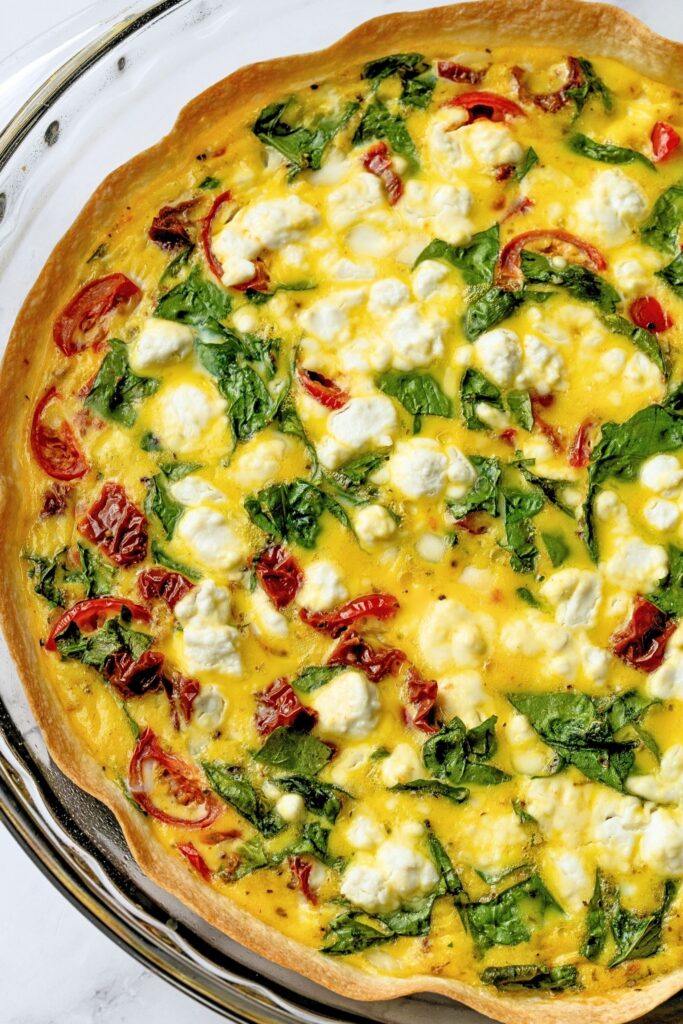 tortilla egg bake with cottage cheese