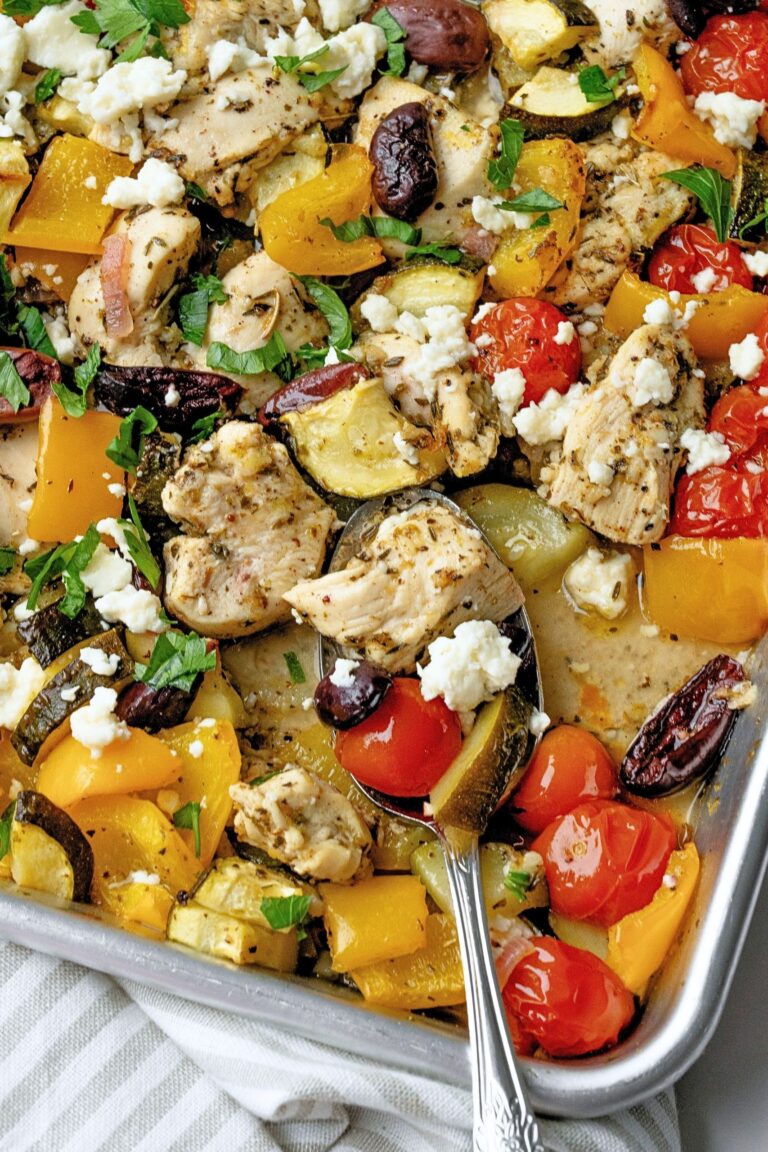 greek sheet pan chicken recipe