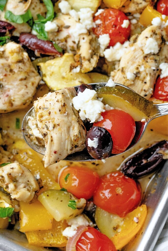 greek sheet pan chicken recipe