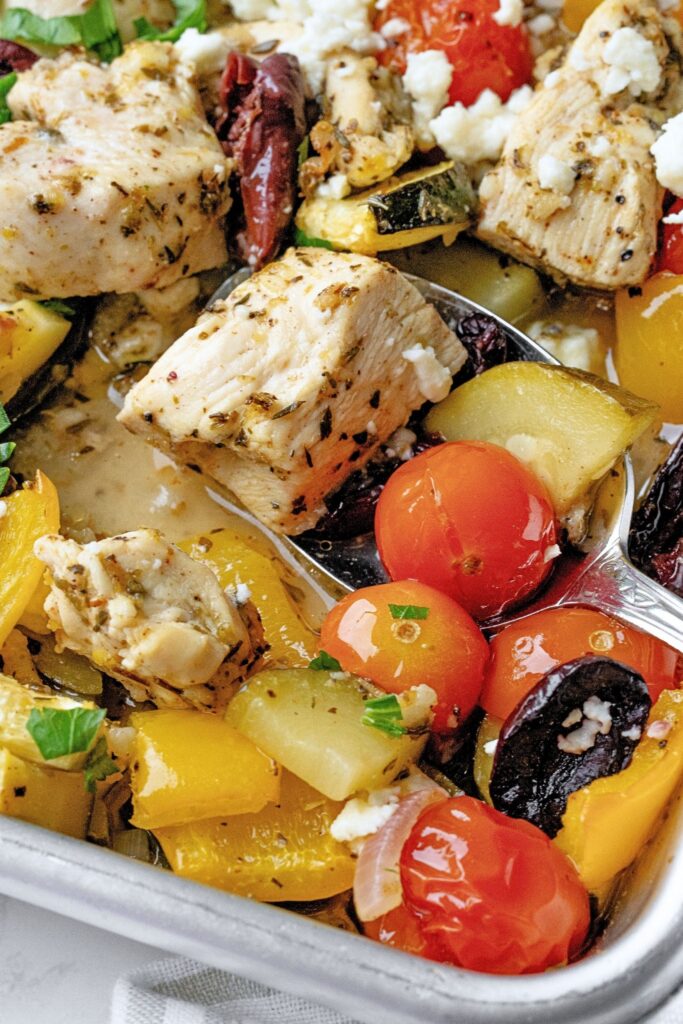 greek sheet pan chicken recipe