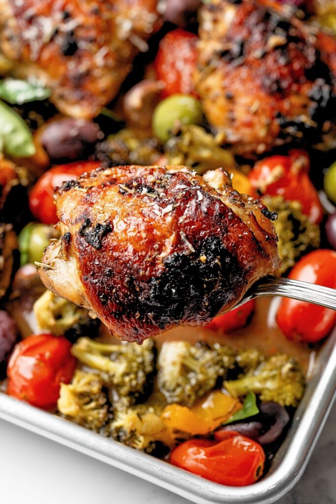 italian sheet pan chicken dinner