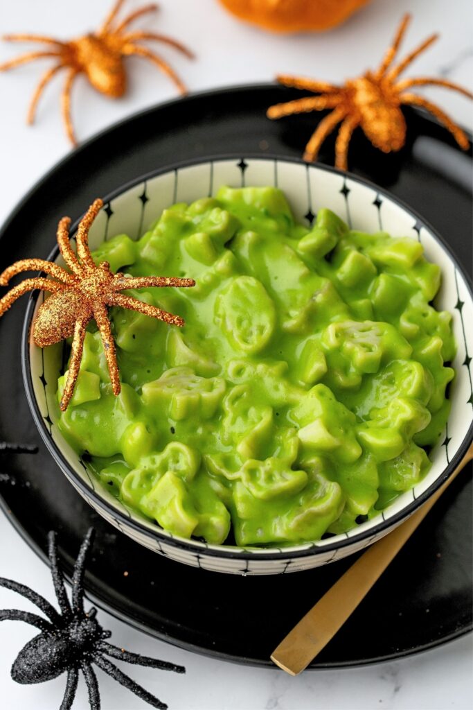 halloween monster mac and cheese