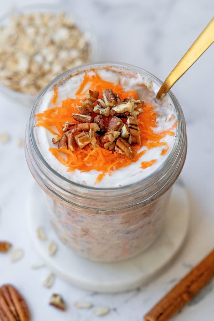 carrot cake overnight oats