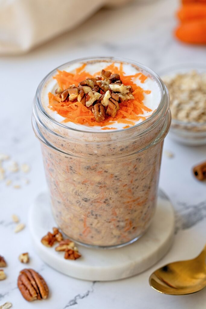carrot cake overnight oats