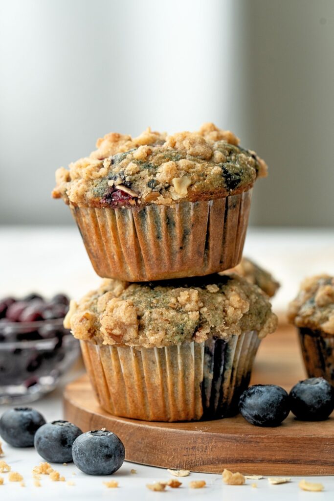 healthy blueberry muffins