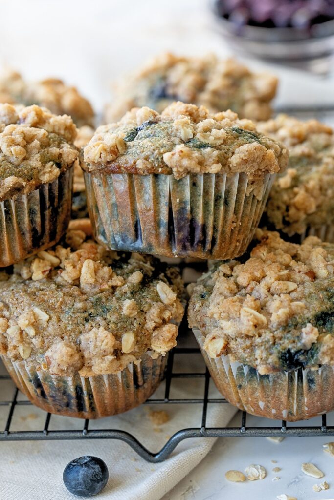 healthy blueberry muffins