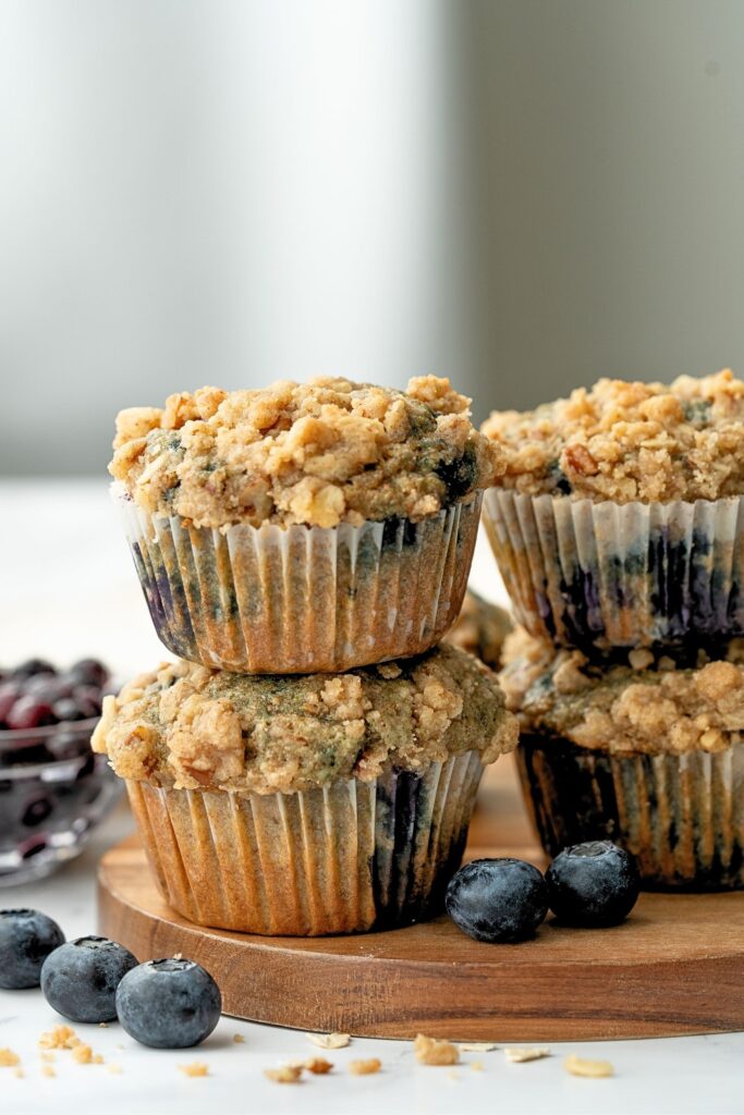 healthy blueberry muffins