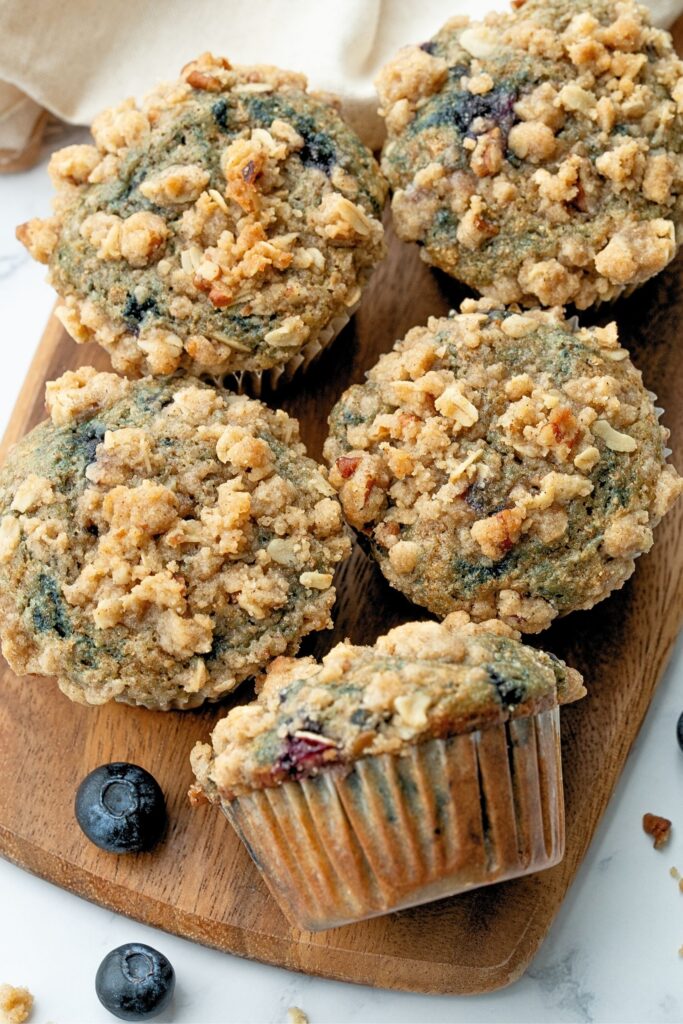 healthy blueberry muffins