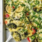 sheet pan veggie frittata